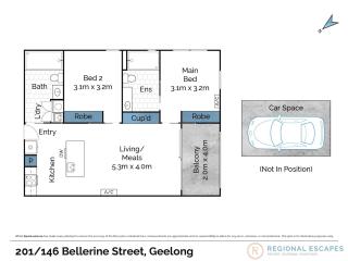 Retreat on Bellerine I 2BR Apartment I Geelong CBD - 6