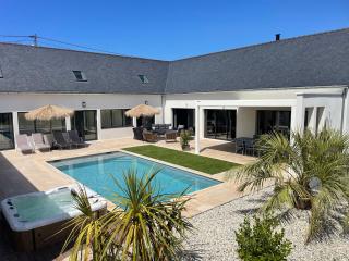 Villa d'Exception avec Piscine, Spa et Salle de Cinéma à 50m de la Plage, Capacité 14 pers. - FR-1-306-1275 - La Turballe - 9