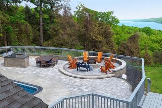 153) Hot Tub While Taking In Lake Front View - Naples - 7
