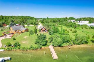 Riverfront Cheboygan Home with Dock about 4 Mi to Town! - 0