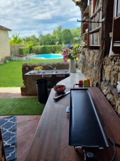 Maisonnette dans village médiéval - 2 pers - piscine privée & jardin - Fourcès - 0