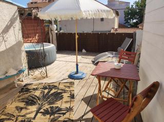 Chambre cabane de charme, terrasse et spa privé - Valras-Plage - 5