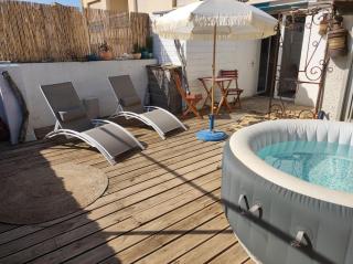 Chambre cabane de charme, terrasse et spa privé - Valras-Plage - 0