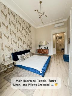 Luxury Parisian Designed 3-Bedroom Gem in Heart of Budapest - Budapest - 4