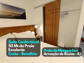 Confortável Flat 50mt Praia Manguinhos Búzios RJ - Búzios - 9