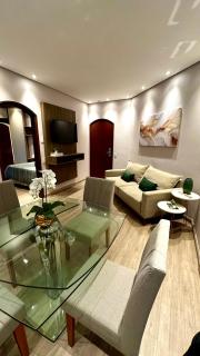 Flat Cosmopolitan PRAIA com Estacionamento Grátis - Gonzaga - Andar Alto - Santos - 5