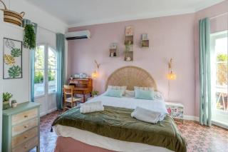 Lovely old town house sea view, 1br AC, pool,sauna - Cagnes-sur-Mer - 3
