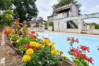 Maison plain pied mitoyenne avec piscine partagée et terrain arboré - Brens - 8