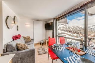 Résidence Palafour - Studio cabine 4 personnes pieds des pistes - balcon vue Grande Sassière MAE-3629 - Tignes - 4