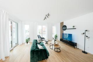 koCASA-Apartments 02, Design, City-Center Böblingen, Stellplatz, Balkon, Waipu-Tv - Böblingen - 8