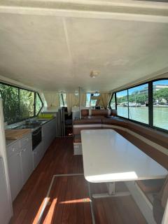 Bateau 6 personnes sans permis terrasse à quai ou option navigation - Béziers - 3