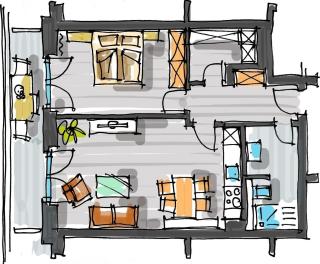 2-Raum-Ferienwohnung ohne Meerblick - Büsum - 8