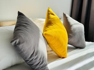 417I1 Gray and Yellow apartment Sholpan city - Almaty - 5
