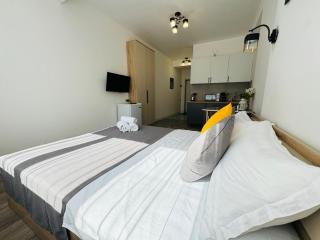 417I1 Gray and Yellow apartment Sholpan city - Almaty - 4