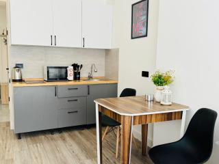 417I1 Gray and Yellow apartment Sholpan city - Almaty - 1