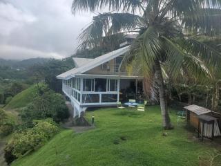 Villa en petite hauteur avec piscine, magnifique vue lagon - Uturoa - 9