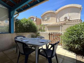 Maison T2 mezzanine rénovée - 6 pers, Gruissan Mateille, Terr. ensoleillée, piscine, parking privé - FR-1-229-836 - Gruissan - 0