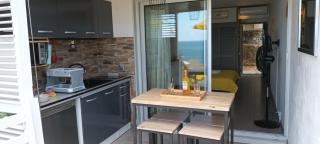 "Studio Bellevue" Terrasse et Deck vue mer-Accès piscine - Le Diamant - 6