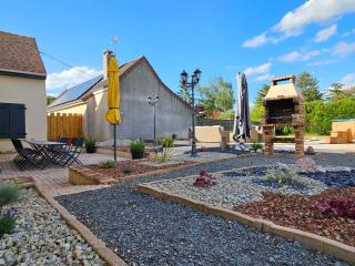 Gîte 3 étoiles près du Mans avec bain nordique, 12 pers, 5 chambres, proche circuit 24H et nature - FR-1-410-381 - 1