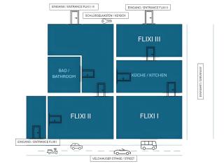 Apartment FLIXI III - zentrales Zimmer für 2 Gäste - Nordhorn - 1