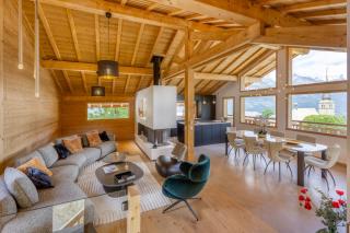 Chalet d'exception Centre Combloux - Vue panoramique Eglise, Mont Blanc - Combloux - 0