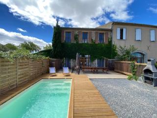 Maison indépendante, canal du Midi, Piscine - Homps - 0