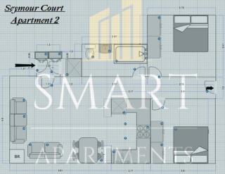 2 Bedroom Apartments By Smart Apartments Short Lets & Serviced Accommodation Apartment Southampton With Free WiFi - Southampton - 7