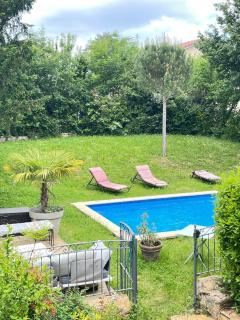 Chambre rose entre Lyon et Beaujolais - piscine - Lentilly - 1