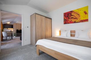 ALURE RESIDENCES 11 - 24h self check-in & private parking next to the apartment building included, CITY CENTER right on SNP Square in a quiet passage, new building, best deal in town - 1