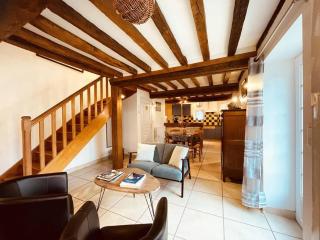 Maison 17e siècle avec jardin et terrasse, proche Haras du Pin et plages, max 5 pers, tout inclus. - FR-1-497-217 - Goulet - 9
