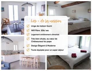LOU DESTRE Maison 3 Chambres, parking vélo, Châteauneuf-du-Pape - Châteauneuf-du-Pape - 8