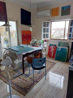 Furnished Roof Apartment in NEW CAIRO south of the Academy AREA C and next to the North Teseen Street - 1