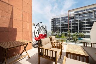 Chic Studio With Larger Terrace - Dubai - 7