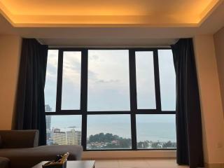 Tanjung Tokong Luxury SEAVIEW bathtub condo 2 rooms 6 pax near Straits Quay Marina Mall 丹绒道光 豪华海景 双房浴缸 高级公寓 - Tanjong Tokong - 3