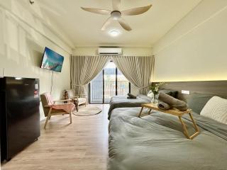 Muji Style 1-6 pax 2Q bed Shah Alam near MSU Sec13 - Shah Alam - 9