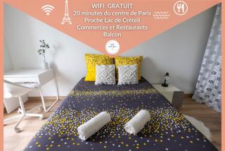 Le VAL HOME - 20min de PARIS et ORLY - Balcon - WIFI - Espace de travail - Valenton - 0