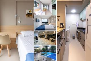 Apartamento com VISTA maravilhosa no bairro do Pina! Cozinha completa, Wi-Fi, Ar Condicionado e máquina de lavar - Condomínio com Estacionamento, Recepção 24h, Piscina e Academia - Recife - 0
