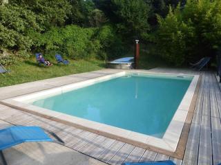 chalet bleu 6 personnes avec piscine partagée à 6 chalets à chalets d'arbres - Darbres - 4