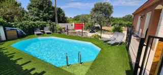 Villa familliale au calme sans vis à vis, Bbq, piscine privée, proche de la mer - Saint-Thibéry - 0