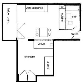 Résidence La Taiga - 2 Pièces 5 pers - LA TAIGA - 015TA - PLAGNE CENTRE MAE-1614 - 9
