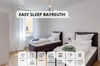 NEU Easy Sleep - FeWo mit 3 Zimmern bis 6 Personen, 5 Einzelbetten oder 2 Doppelbetten und 1 Schlafcouch, Küche, Tageslichtbad - Monteure willkommen - Bayreuth - 9