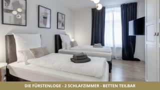 NEU FEWO FUERSTENLOGE 1-6 Pers hinter dem Markgräflichen Opernhaus - 2 Schlafzimmer mit Boxspringbetten 4 Einzel oder 2 Doppelbetten, Balkon und Einbauküche, Barrierearm - Bayreuth - 4