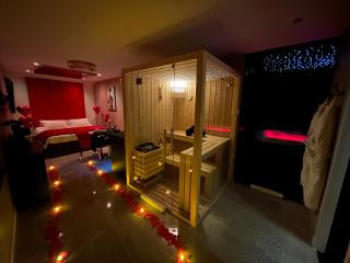 ELÉGANCE & SPA - chambre d'hôtes avec sauna et jacuzzi privatif - Montblanc - 7