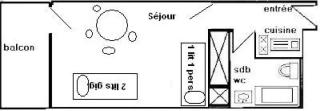 Résidence Le France - Studio 3 pers - LE FRANCE - Plagne Centre -Appartement classé 2-3 cristaux MAE-9194 - Aime La Plagne - 7