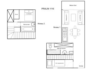 Duplex 2 pièces cabine pour 5/6 pers, proche commerces et pistes, Méribel - FR-1-182-250 - 3