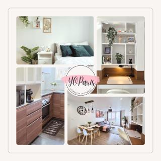 Entire 60m2 apartment - Close to Paris - Parking - Kitchen - 2min RERB - Olympic'24 - 9