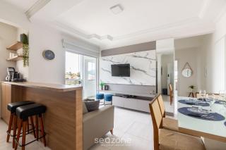 Apto moderno com churrasq. a 600m da praia COM305 - 0
