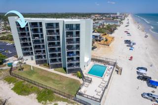 Ocean View with a beachfront pool at Ocean Trillium Condo ~ 701 - New Smyrna Beach - 9