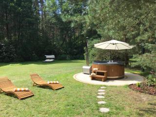 Deluxe Holiday Zdrojowa -Willa typu Alpejskiego w Borach Tucholskich-Całoroczna Balia z jacuzzi-Prywatny las i strumyk -Duża Wiata grillowa - Osówek - 7