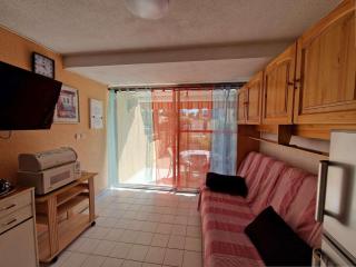 Studio cabine avec piscine, plage directe, terrasse et parking - Animaux acceptés - FR-1-387-53 - Marseillan - 6